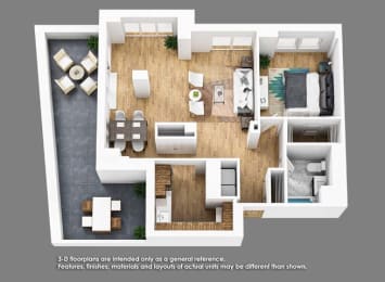 A10 Floor Plan at Shearwood Station, New Rochelle, New York