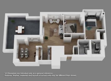 B13 Floor Plan at Shearwood Station, New Rochelle, NY
