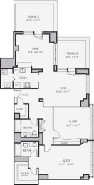 B16 Floor Plan at Shearwood Station, New Rochelle, 10801