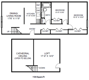 2 BR Loft