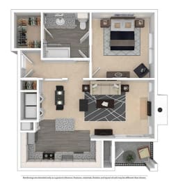 1x1 751 sq ft at Franciscan of Arlington, Arlington, TX, 76015