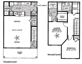  Floor Plan B8CG -  Attached Garage Verde  (Townhome)