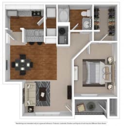 A3 Floor Plan at The Atlantic Vinings, Georgia, 30080