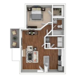 Clairmont1 Bed | 1 Bath | 650 sq ft at The Atlantic Briarcliff, Atlanta, Georgia
