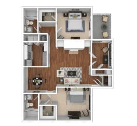 Emory2 Beds | 2 Baths | 1,268 sq ft at The Atlantic Briarcliff, Georgia