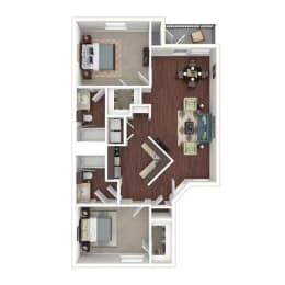 Cayman 2 Beds | 2 Baths | 1,128 sq ft Palms of Boca Del Mar  at Palms of Boca Del Mar, Florida, 33433