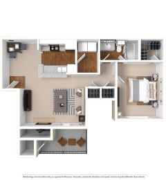 Beds: 1, Baths: 1, SQFT: 750 - Atlantic Newtown at The Atlantic Newtown, Alpharetta, 30022