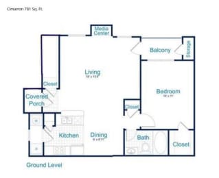  Floor Plan A1B - Cimarron (Lower)
