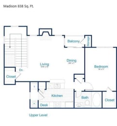  Floor Plan A1C - Madison (Upper)