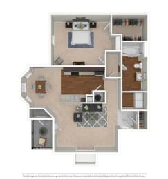 1Bd 1 Bth SQ FT 806 - Palazoo at The Atlantic Palazzo, Texas, 78666