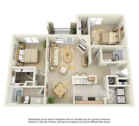 B2B - 2 bedroom, 2 bath at The Atlantic Stonebriar, The Colony, Texas