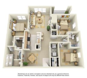 C2A - 3 bedroom, 2 bath at The Atlantic Stonebriar, The Colony, Texas, 75056