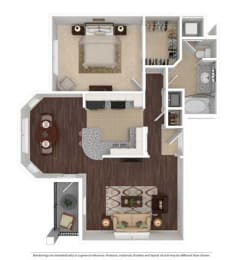 Plan B 1 Bed | 1 Bath at Vintage Park Apartments, Houston