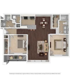 Plan E 2 Beds | 2 Baths at Vintage Park Apartments, Texas 77070