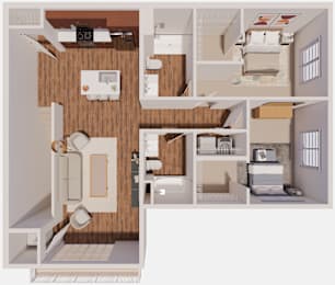 Floor Plan  D2 Floor Plan at The Landing at Hub City, Plymouth