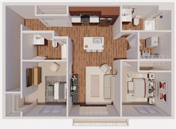 Floor Plan  D3 Floor Plan at The Landing at Hub City, Plymouth Wisconsin