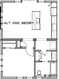 1 Bedroom Floor Plan at Edgeway Plaza, California, 94928