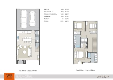 3221F Floor Plan at Clearwater at Balmoral Apartments, TBD MANAGEMENT, Atascocita