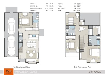 4 bedroom 3.5 bathroom Plan 4302 at Pradera Oaks, Bonney, Texas