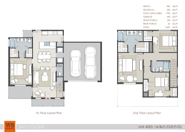 4503 Floor Plan at Bay Colony West, League City, TX