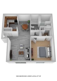 1 bedroom - lower