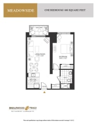 a floor plan of a bedroom apartment
