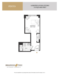 a floor plan of a bedroom apartment