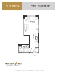 a floor plan of a bedroom apartment