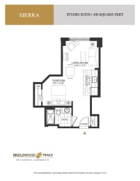 a floor plan of a bedroom apartment