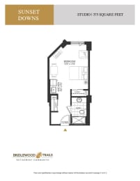 a floor plan of a bedroom apartment