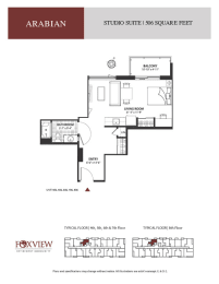 a floor plan of the apartments