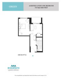 a floor plan of a bedroom apartment