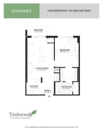 a floor plan of a bedroom apartment