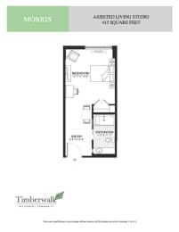 a floor plan of a bedroom apartment