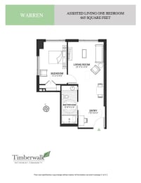 a floor plan of a bedroom apartment