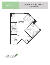 a floor plan of a bedroom apartment
