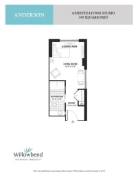 a floor plan of anderson apartments