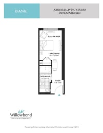 bedroom floor plan | the residences at sawmill park