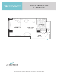 a floor plan of willow bend apartments