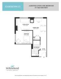 a floor plan of a bedroom apartment