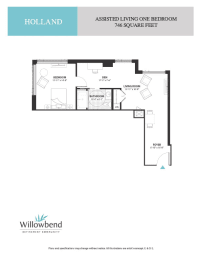 a floor plan of a bedroom apartment