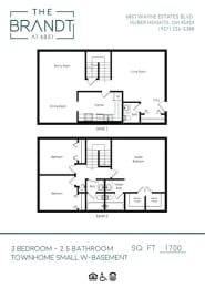  Floor Plan 3 Bedroom 2.5 Bathroom