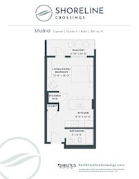 Shoreline Crossings Studio Apartment