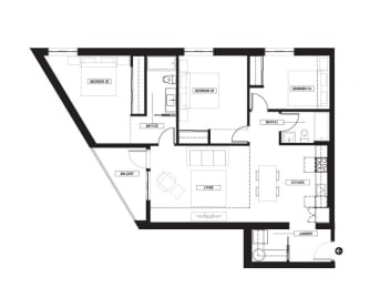  Floor Plan 3 Bedrooms