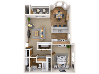Hilby Station - 1 Beds, 1 Bath Birch (B)