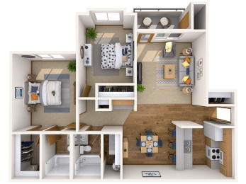 Hilby Station - 2 Beds, 2 Baths Spruce (B)