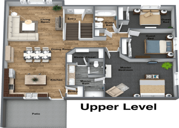 a floor plan of a house with a living room and a dining room