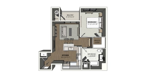 1 Bedroom Loft Apartment  at Franklin Square Apartments/Townhomes, New Freedom