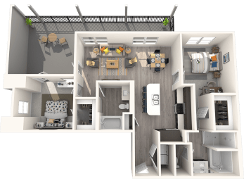 a 2132 sq ft apartment is shown in this floor plan
