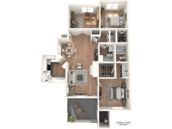 the bedroom floor plan of 460 sq ft